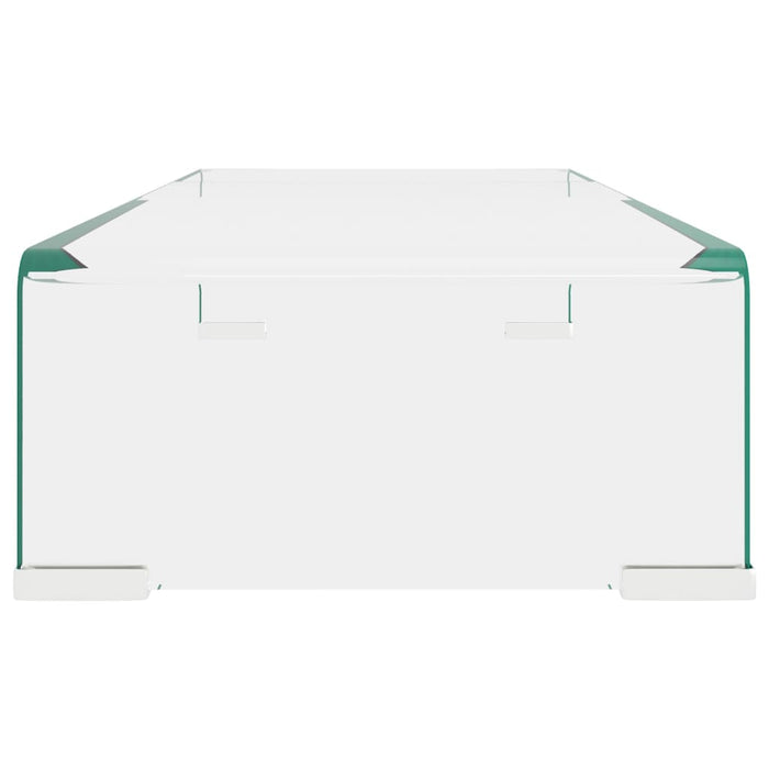 Suport TV/monitor din sticlă transparentă, 60 x 25 x 11 cm - WALTI WALTI
