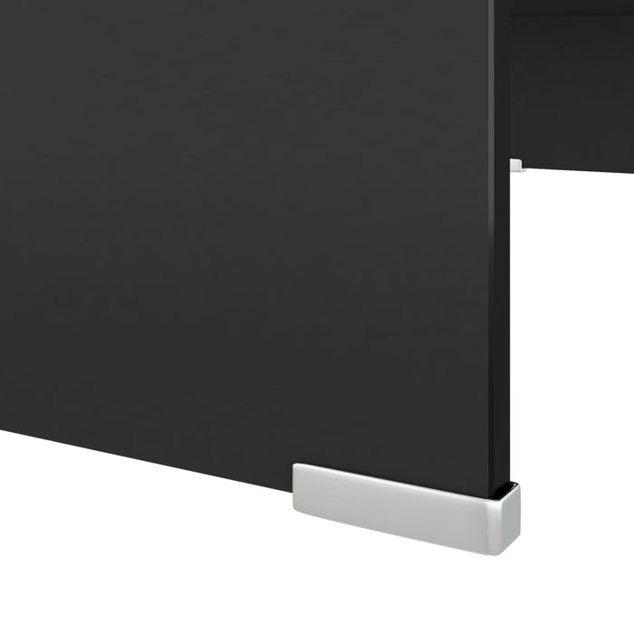 Stand TV/Suport monitor, sticlă, 70x30x13 cm, negru - WALTI WALTI
