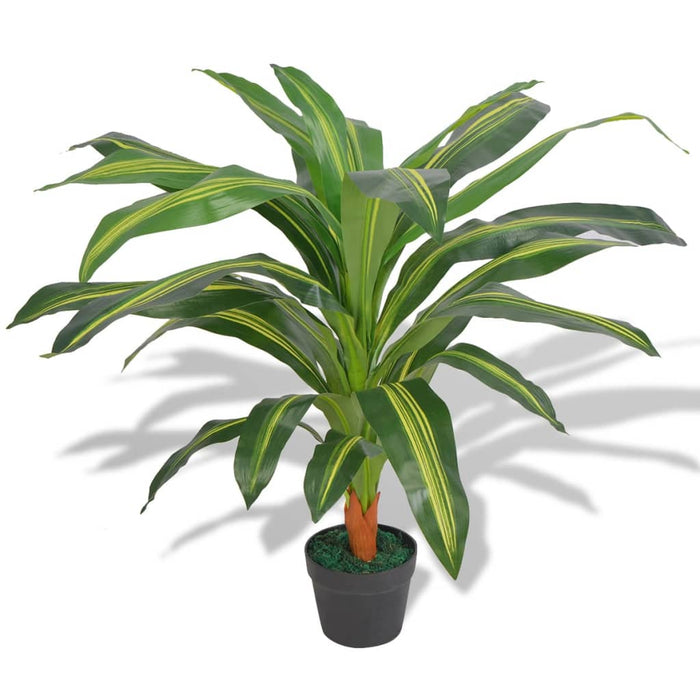 Plantă Dracena artificială cu ghiveci, 90 cm, verde - WALTI WALTI