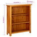 Bibliotecă cu 3 rafturi, 70 x 22,5 x 82 cm, lemn masiv stejar - WALTI WALTI