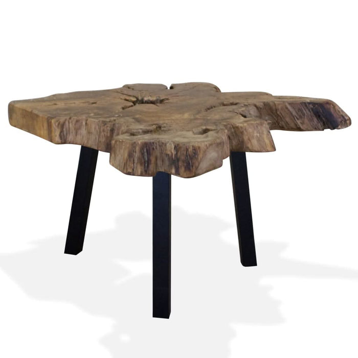 Măsuță de cafea din lemn de tec natural, 80 x 70 x 38 cm - WALTI WALTI