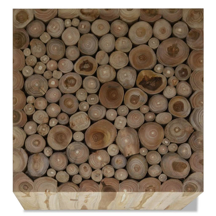 Măsuță de cafea, lemn de tec natural, 50 x 50 x 35 cm - WALTI WALTI