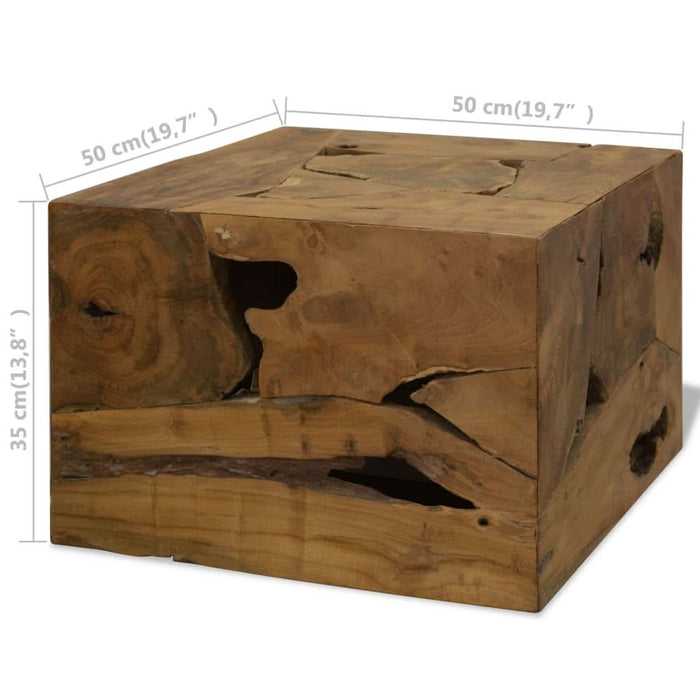 Măsuță de cafea, 50 x 50 x 35 cm, lemn de tec natural, maro - WALTI WALTI