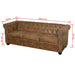 Set canapele Chesterfield cu 2 și 3 locuri, maro - WALTI WALTI
