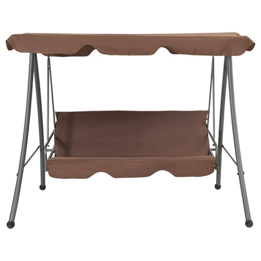 Balansoar de exterior cu copertină, cafeniu - WALTI WALTI