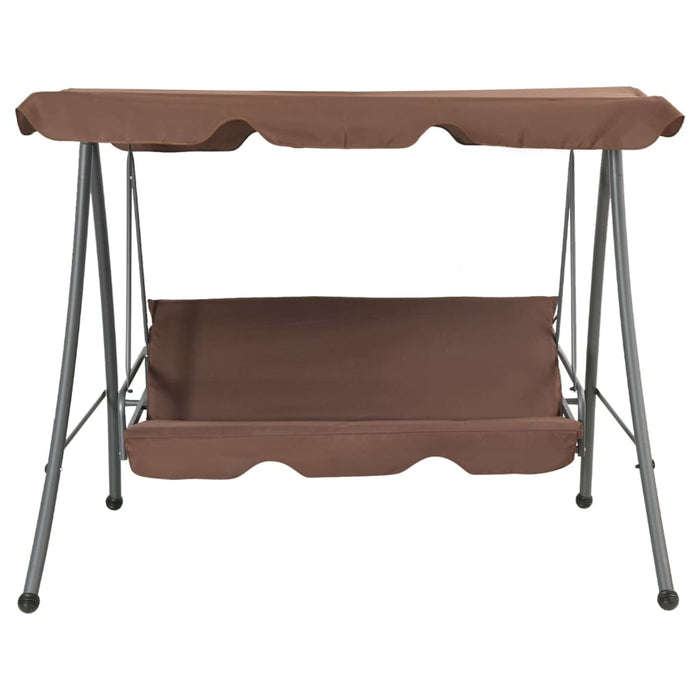 Balansoar de exterior cu copertină, cafeniu - WALTI WALTI