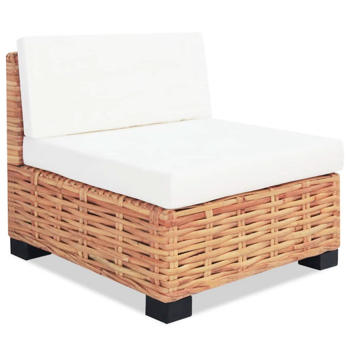 Set mobilier cu canapea 27 piese, culoare naturală, ratan - WALTI WALTI