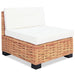 Set mobilier cu canapea 27 piese, culoare naturală, ratan - WALTI WALTI