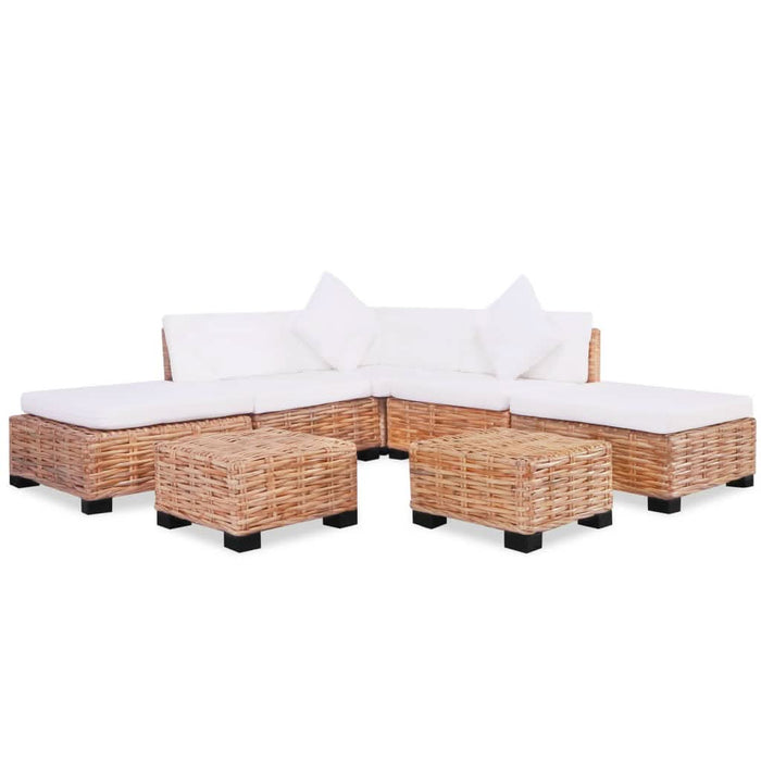 Set canapea, 18 piese, ratan natural - WALTI WALTI