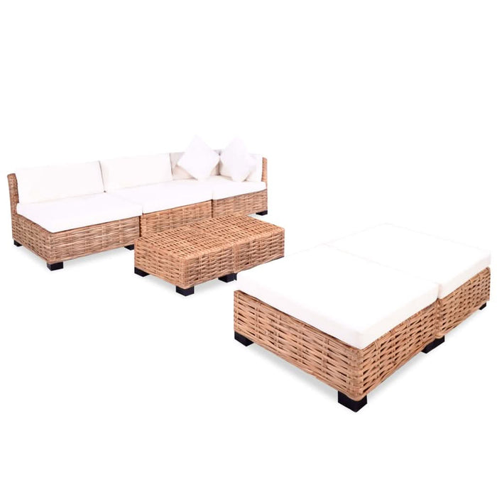 Set canapea, 18 piese, ratan natural - WALTI WALTI