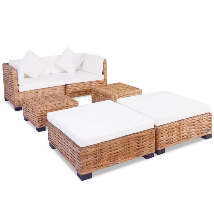 Set canapea, 16 piese, ratan natural - WALTI WALTI
