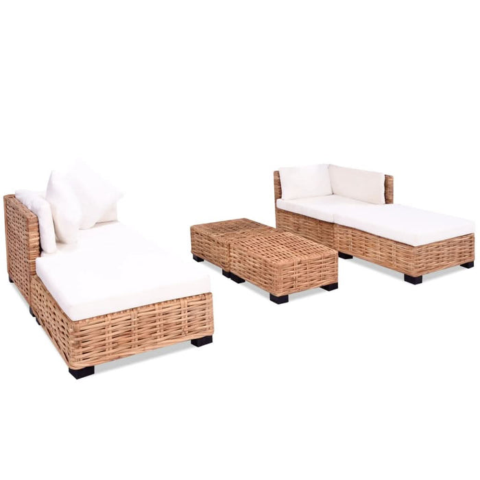 Set canapea, 16 piese, ratan natural - WALTI WALTI