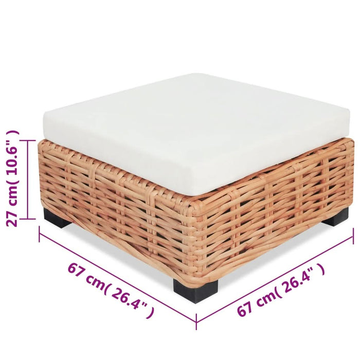 Set canapea, 16 piese, ratan natural - WALTI WALTI