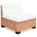 Set mobilier cu canapea 14 piese, culoare naturală, ratan - WALTI WALTI