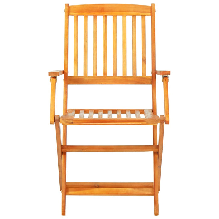 Set mobilier de exterior pliabil, 9 piese, lemn masiv de acacia - WALTI WALTI