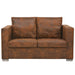 Canapea cu 2 locuri, 137 x 73 x 82 cm, velur - WALTI WALTI
