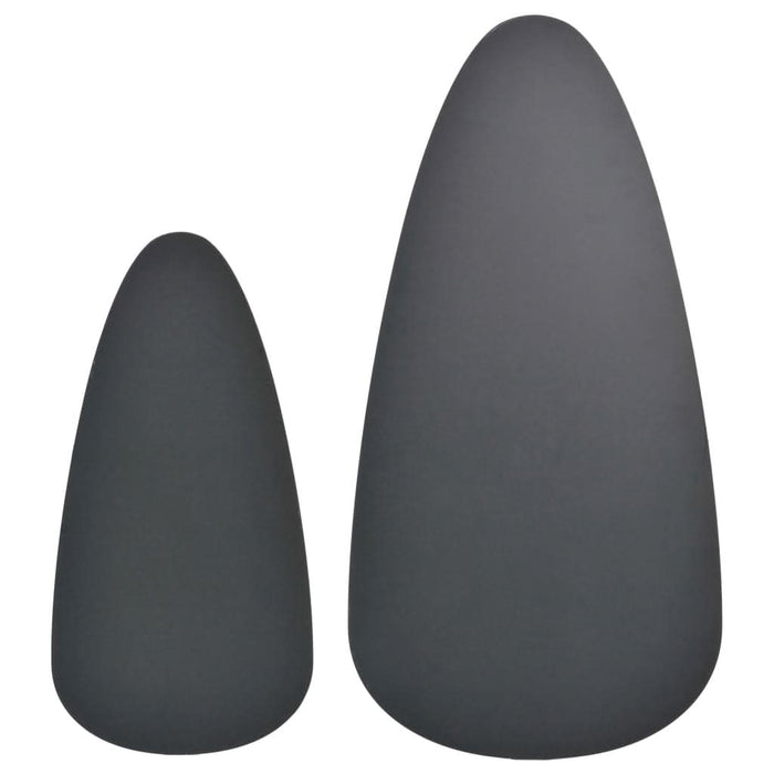 Set masă cafea, 2 piese, lemn masiv de pin, negru - WALTI WALTI