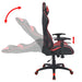Scaun birou rabatabil, design racing, piele artificială, roșu - WALTI WALTI