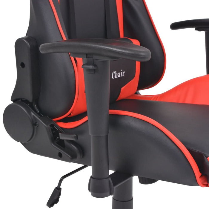 Scaun birou rabatabil, design racing, piele artificială, roșu - WALTI WALTI