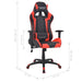 Scaun birou rabatabil, design racing, piele artificială, roșu - WALTI WALTI