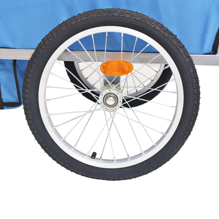 Remorcă de bicicletă pentru copii, gri și albastru, 30 kg - WALTI WALTI