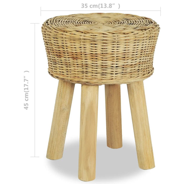 Scaun de bar, ratan natural - WALTI WALTI