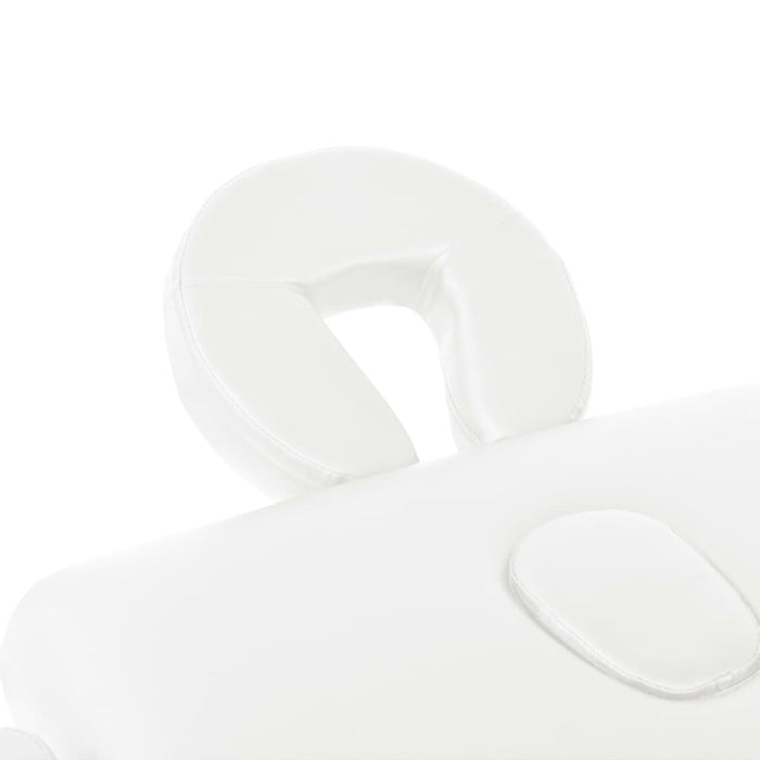 Masă de masaj pliabilă cu 2 zone, 10 cm grosime, alb - WALTI WALTI