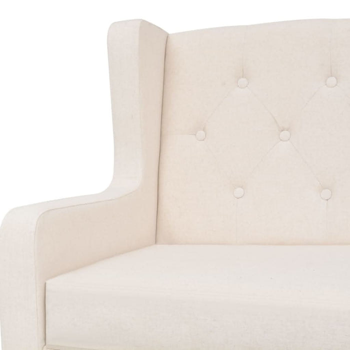 Fotoliu, alb crem, material textil - WALTI WALTI