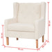 Fotoliu, alb crem, material textil - WALTI WALTI