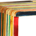 Set rafturi de perete 3 buc. Tec masiv reciclat Multicolor - WALTI WALTI