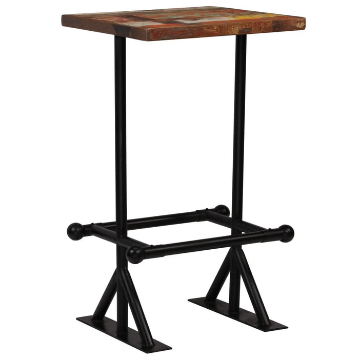 Set mobilier de bar, 3 piese, multicolor, lemn masiv reciclat - WALTI WALTI
