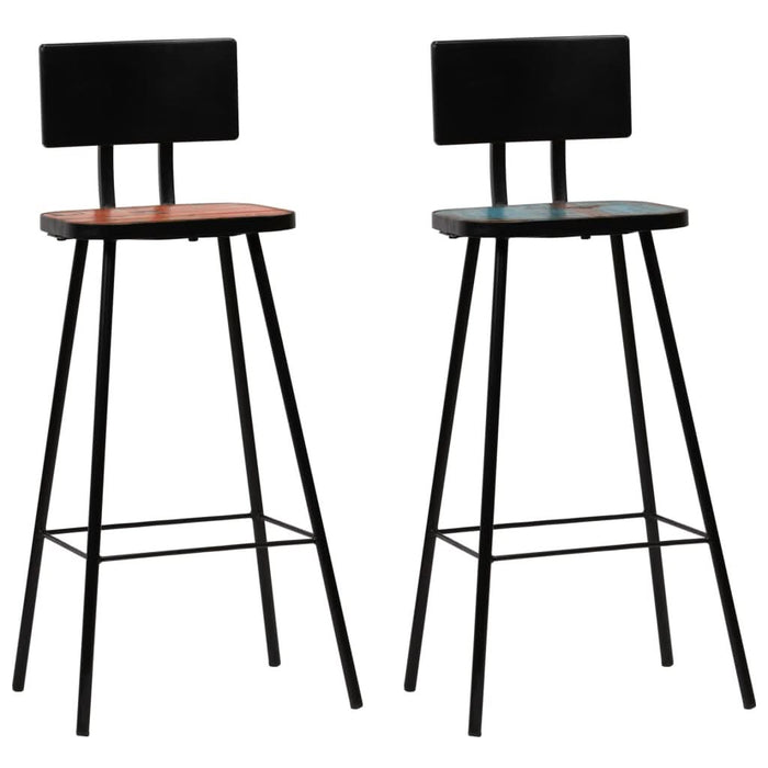 Set mobilier de bar, 3 piese, multicolor, lemn masiv reciclat - WALTI WALTI