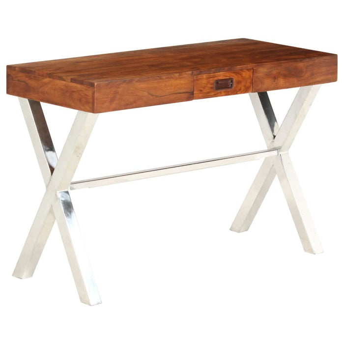 Birou, lemn masiv de acacia cu finisaj tip miere, 110x50x76 cm - WALTI WALTI