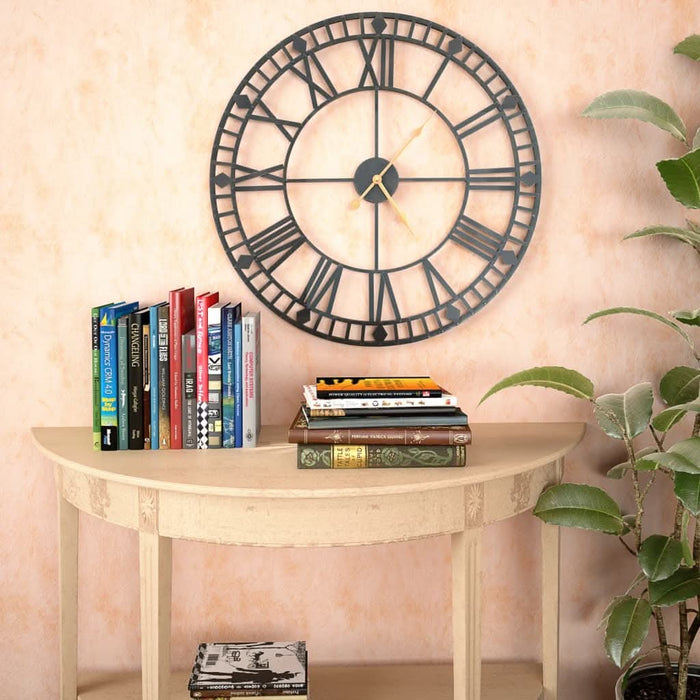 Ceas de perete vintage, cu cuarț, mecanism metal, 60 cm, XXL - WALTI WALTI