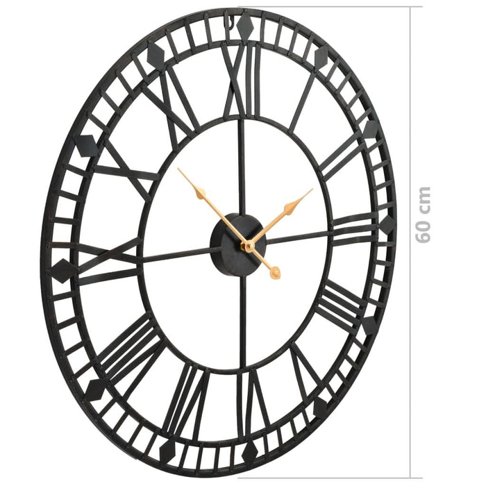 Ceas de perete vintage, cu cuarț, mecanism metal, 60 cm, XXL - WALTI WALTI