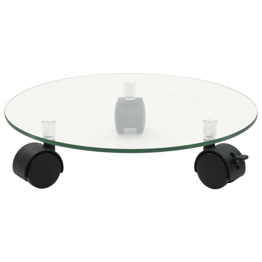 Suport cu role pentru plante, 2 buc., 28 cm, sticlă, rotund - WALTI WALTI