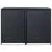 Magazie dublă pentru pubele, poliratan, negru, 148x80x111 cm - WALTI WALTI
