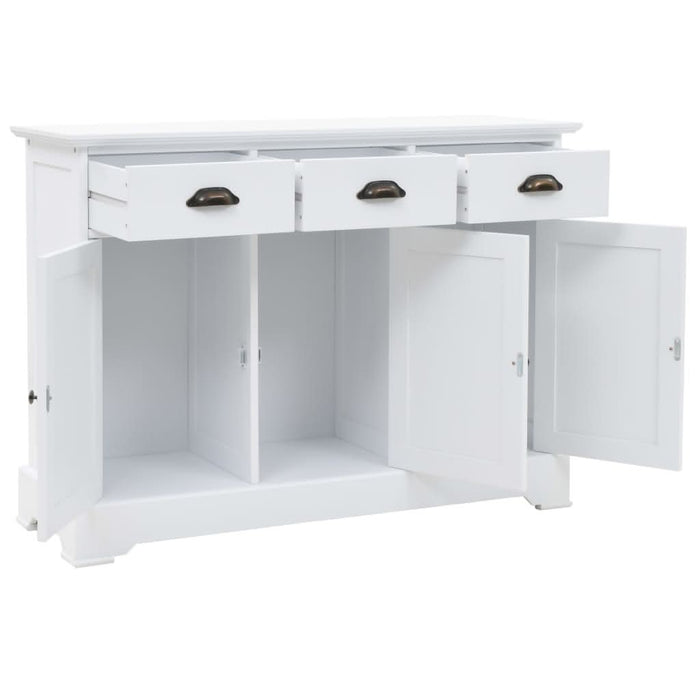 Servantă cu 3 uși, 105 x 35 x 77,5 cm, MDF și lemn de pin - WALTI WALTI