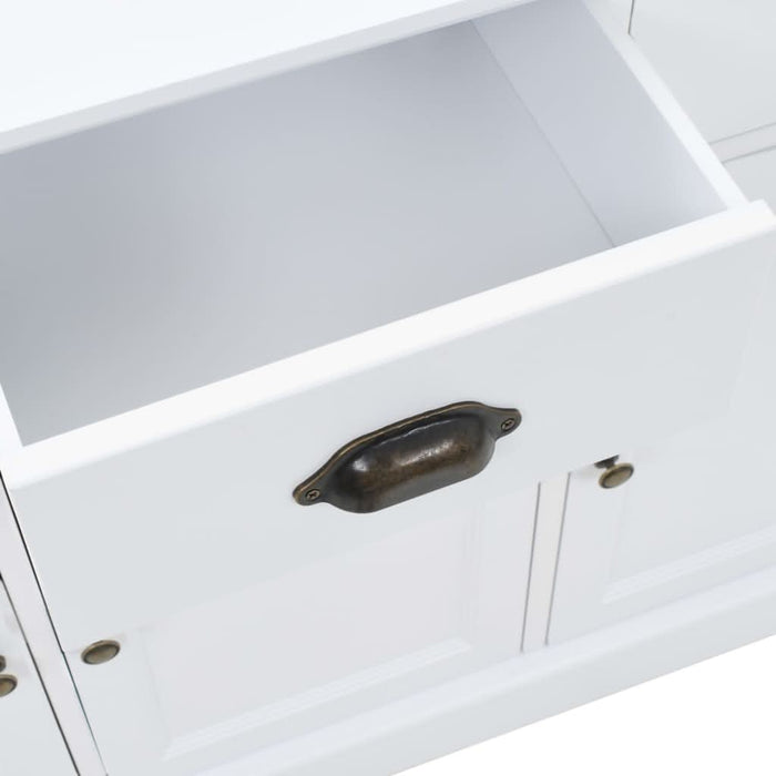 Servantă cu 3 uși, 105 x 35 x 77,5 cm, MDF și lemn de pin - WALTI WALTI