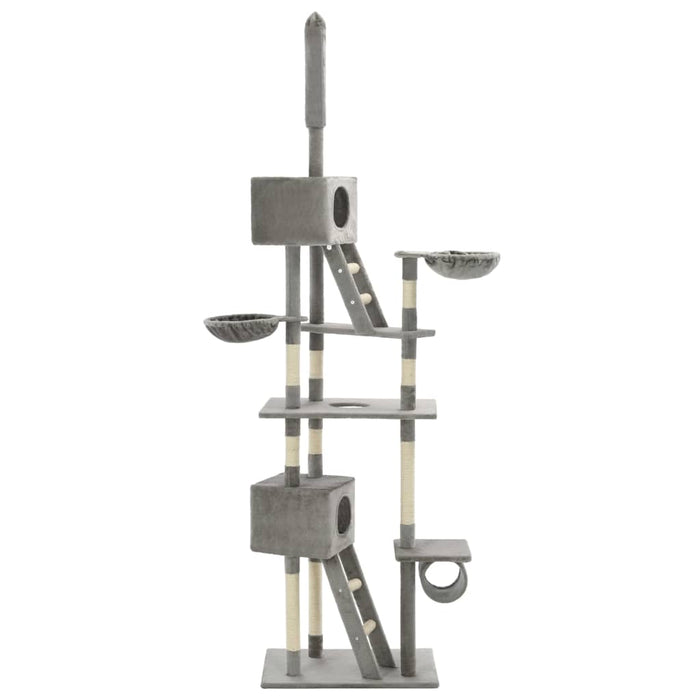 Ansamblu pisici cu stâlpi din funie de sisal, 230-260 cm Gri - WALTI WALTI