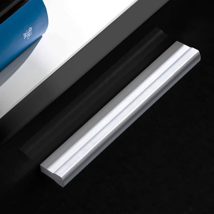 Mobilier sufragerie, spațiu TV 5 piese, lumini LED Negru lucios - WALTI WALTI