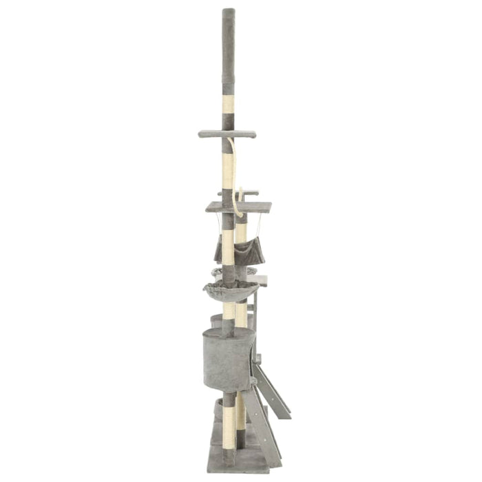 Ansamblu pentru pisici, stâlpi din funie sisal, 230-250 cm, gri - WALTI WALTI