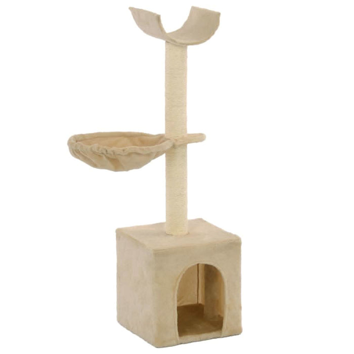 Ansamblu pisici, stâlpi funie de sisal, 105 cm, bej - WALTI WALTI