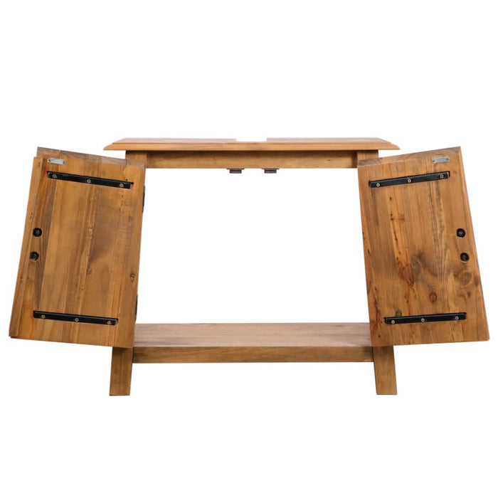 Dulap de chiuvetă de baie, 70x32x63 cm, lemn masiv pin - WALTI WALTI