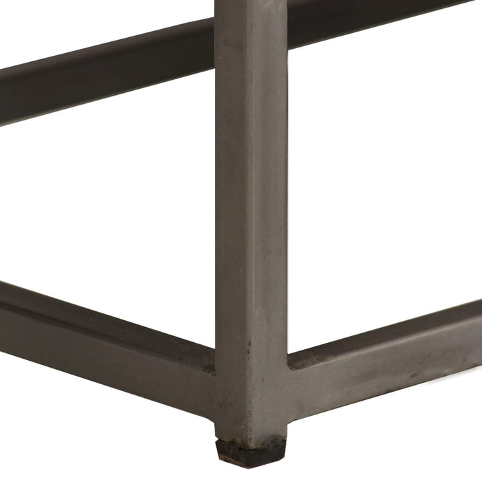 Comodă TV, lemn de tec reciclat și oțel, 120 x 30 x 40 cm - WALTI WALTI