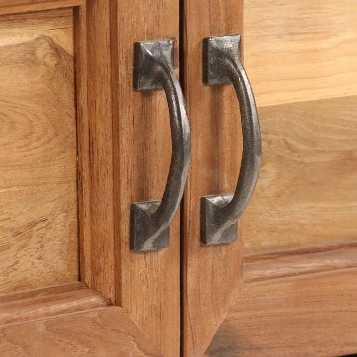 Comodă TV, lemn de tec reciclat și oțel, 120 x 30 x 40 cm - WALTI WALTI