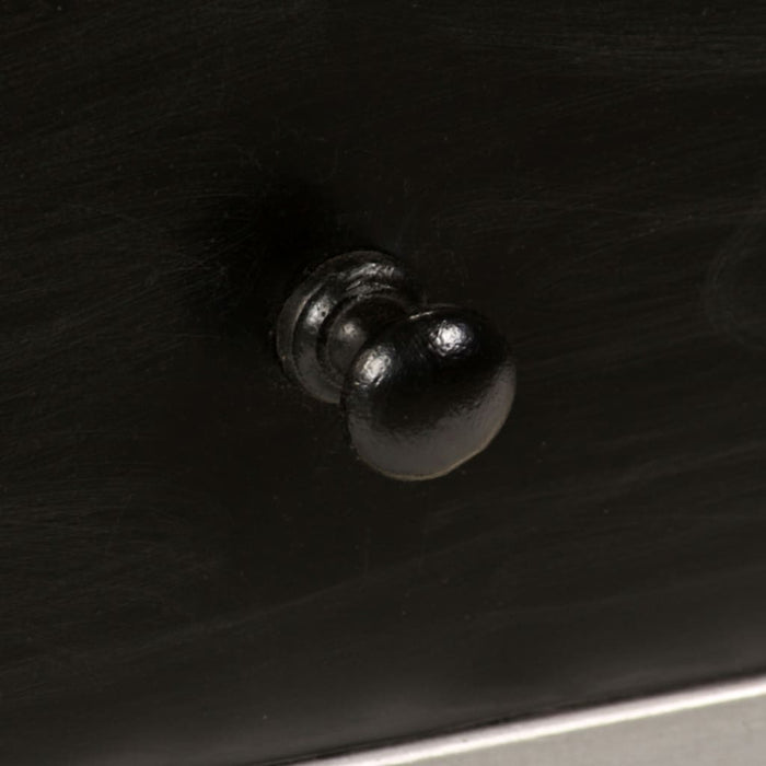 Comodă TV, 120 x 30 x 45 cm, lemn masiv de mango și oțel - WALTI WALTI