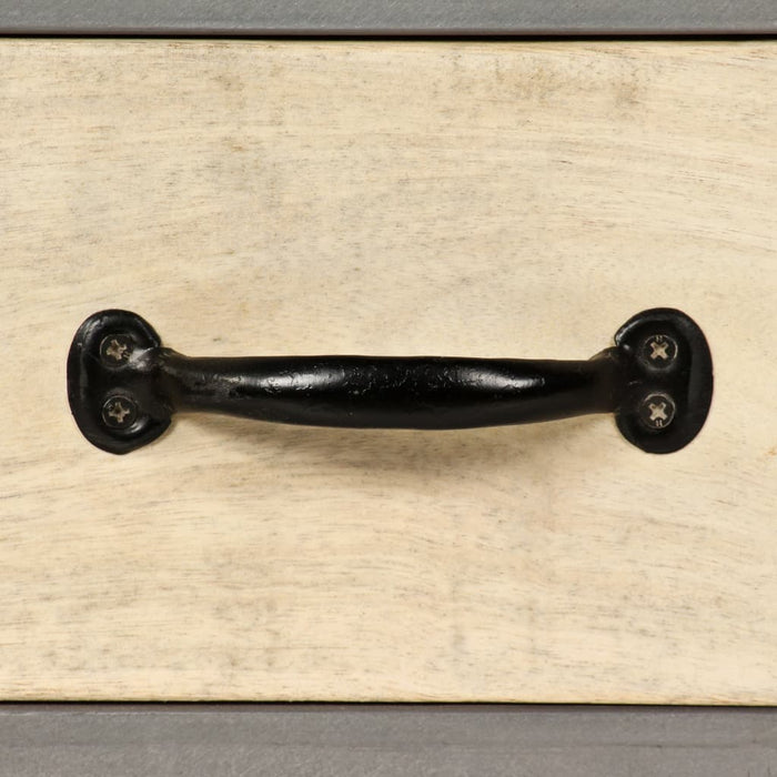 Comodă TV, 120 x 30 x 45 cm, lemn masiv de mango și oțel - WALTI WALTI