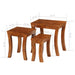 Set mese suprapuse,3 piese,lemn masiv acacia, 50x35x50 cm, maro - WALTI WALTI