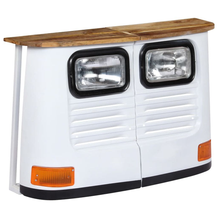 Servantă camion, alb, lemn masiv de mango - WALTI WALTI